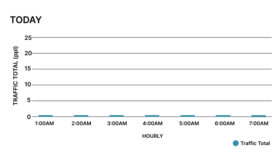 Hourly traffic bar chart animation